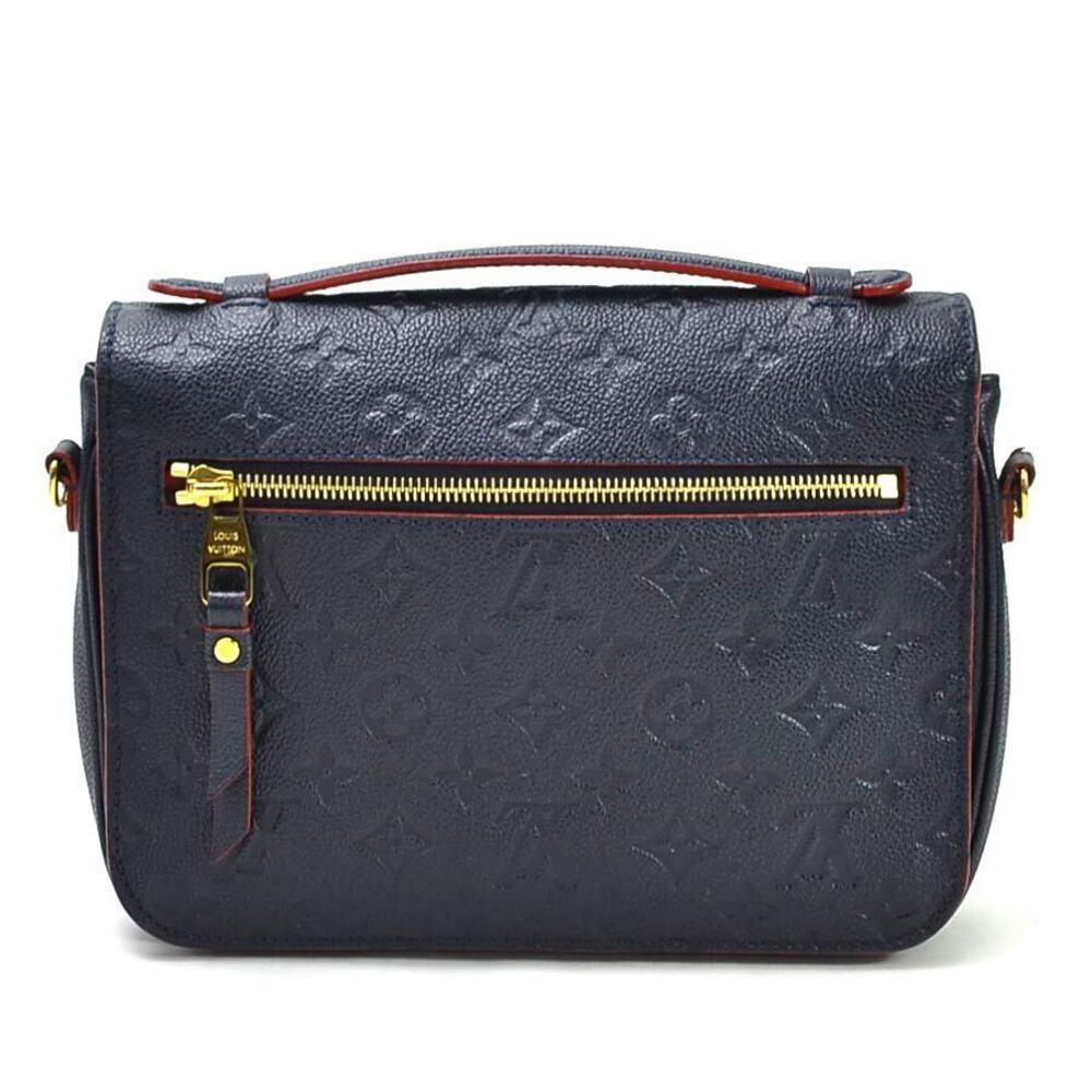 Louis Vuitton Shoulder Empreinte Bag Blue Marine Leather Handbag Pochette Metis